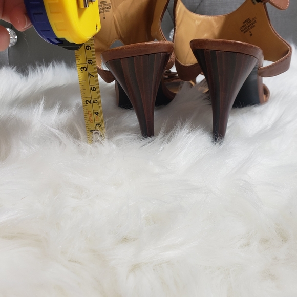 Nine west snooks tan heels leather upper - Picture 13 of 13